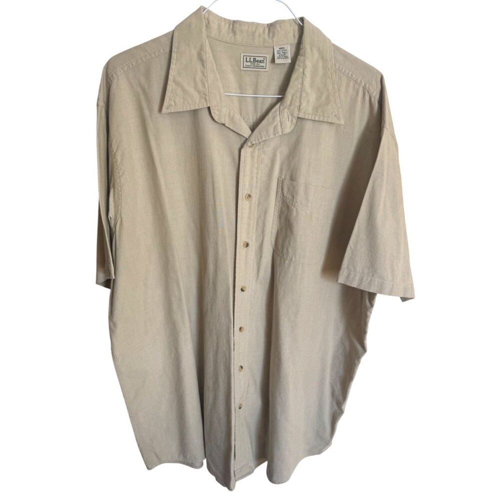 L.L. Bean Lot of 4 Traditional Fit Short Sleeve Cotton Button Up Shirt XXLTall - Picture 3 of 15